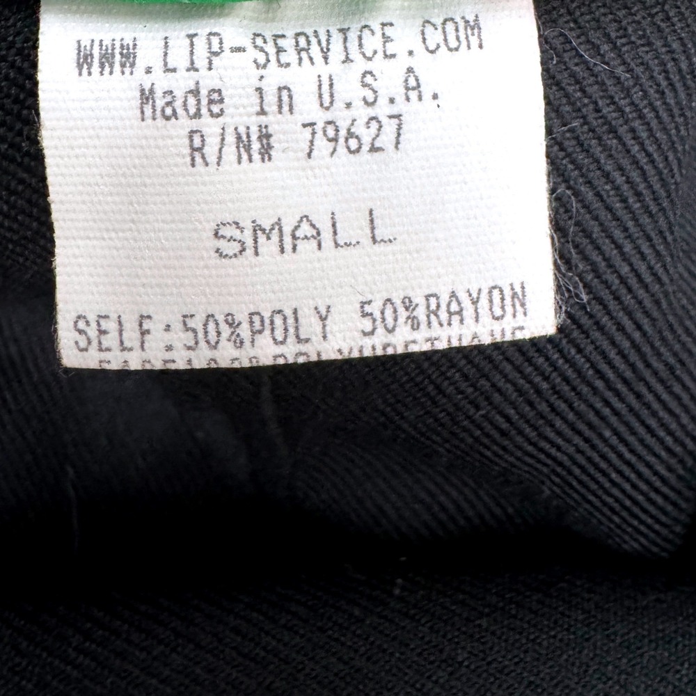 Vintage Lip Service Black Corset Lace Up Contrast Stitch Maxi Skirt Size Small - Picture 7 of 8